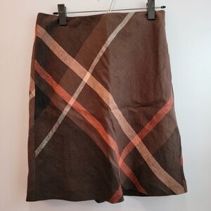 NWT  Richard Malcolm Linen Skirt Lined Petite Size 8P